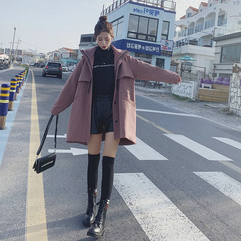 

Photo Shoot Fashionable Irregular Middle Long Coat 2020 Spring New Style WOMEN'S Dress Retro Laziness-Style Workwear Trench Coat