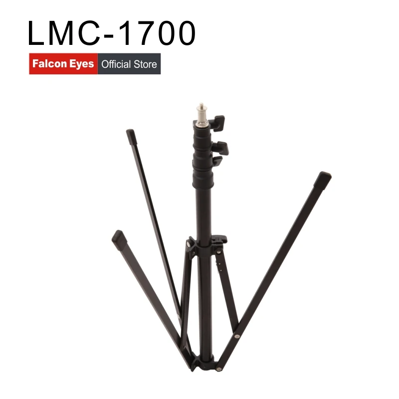 

Falcon Eyes Reverse Lamp Tripod 1.7M Height Lightweight Camera Video Light Stand 4 Section Portable Adjustable For DSLR LMC-1700