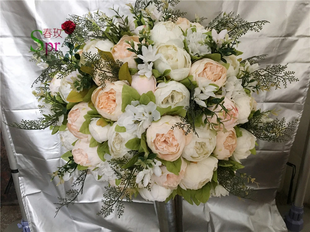 Spr 10pcs Lot Artifical Flower Ball Centerpiecce Decoration Hanging Flower Balls Wedding Artificial Dried Flowers Aliexpress