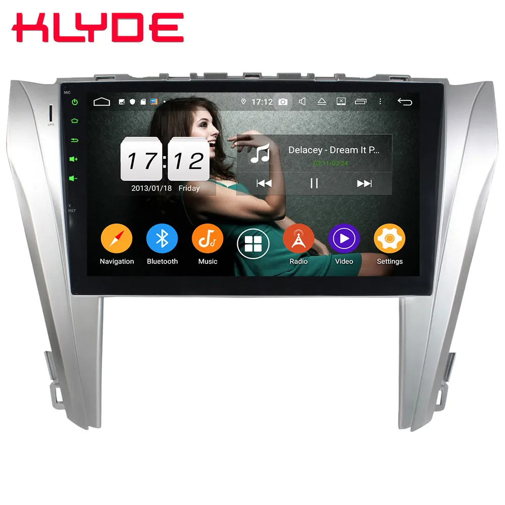 Klyde 10," ips 4G wifi Android 9 Восьмиядерный 4 Гб ОЗУ 64 Гб ПЗУ DSP BT автомобильный DVD мультимедийный плеер стерео для Toyota Camry