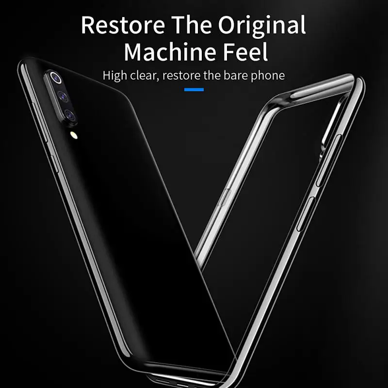 Для xiaomi 9/se 8/lite PocophoneF1 mix3 2 2s a1 a2 redmi7 6 5 4 прозрачный чехол-накладка из ТПУ с защитой от царапин