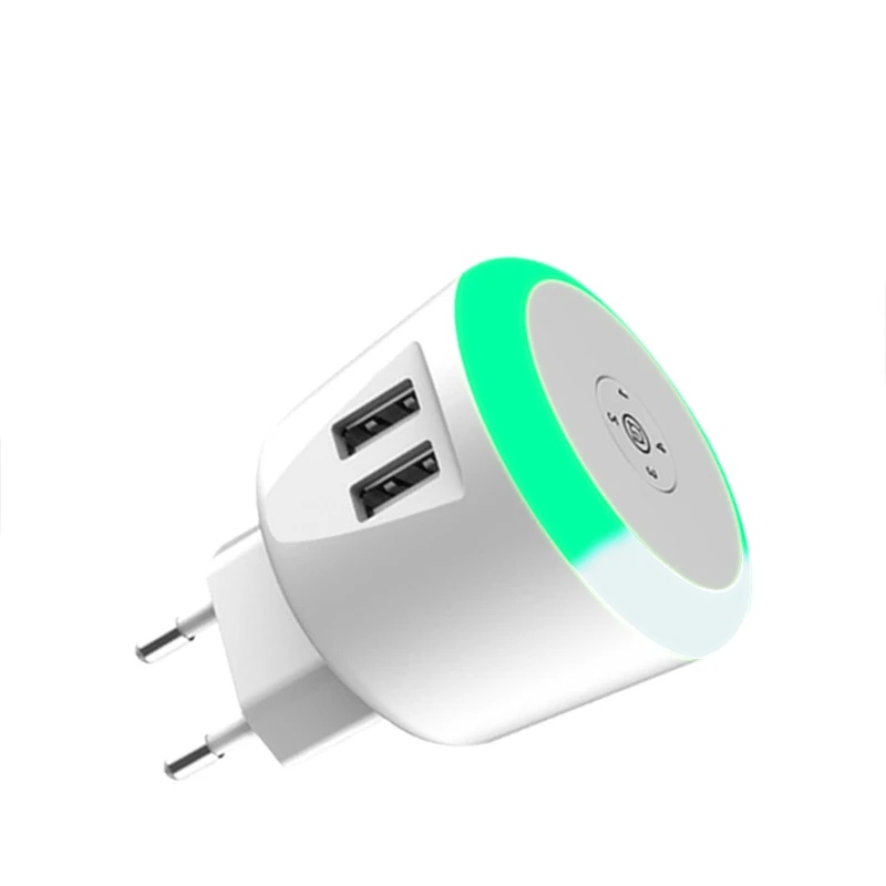 EU timer charger PUJIMAX USB зарядное устройство светодиодный Таймер управление умное зарядное устройство двойной usb Индуктивная зарядка для iPhone samsung Xiaomi зарядное устройство для мобильного телефона - Тип штекера: EU timer charger
