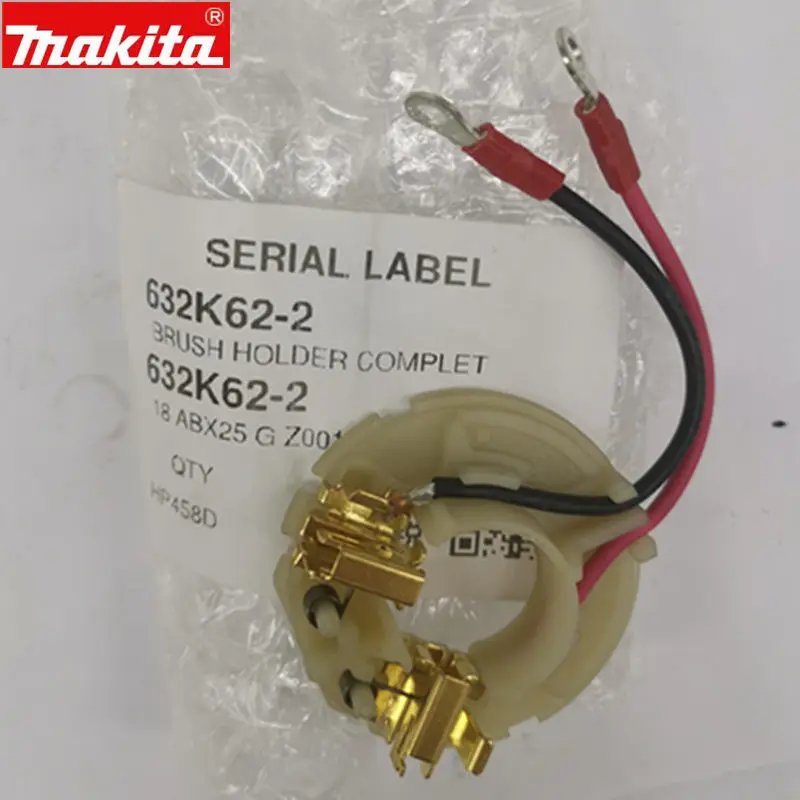 Makita 632K62-2 632K622 держатель угольной щетки для HP458D DHP458 BHP458 аксессуары для электроинструмента Запчасти для электрических инструментов