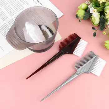 

1 Set of 8Pcs Assorted Hairdressing Tools Mixing Bowl Earmuff Combs Brushes Mixer Kit Hair Dyeing Tool Set (Set 2 + Set 3)