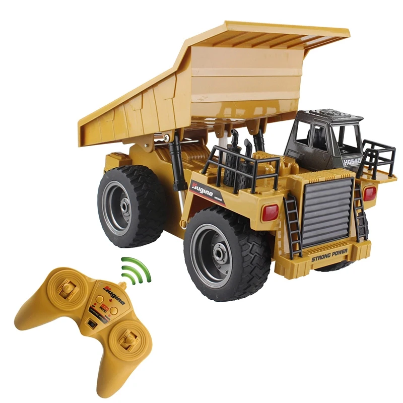 

RC Truck Alloy Dumper Tilting Cart 2.4G 4WD Tip Lorry Remote Control Mine Machine Truck Electronic Vehicle Model Hobby Toys