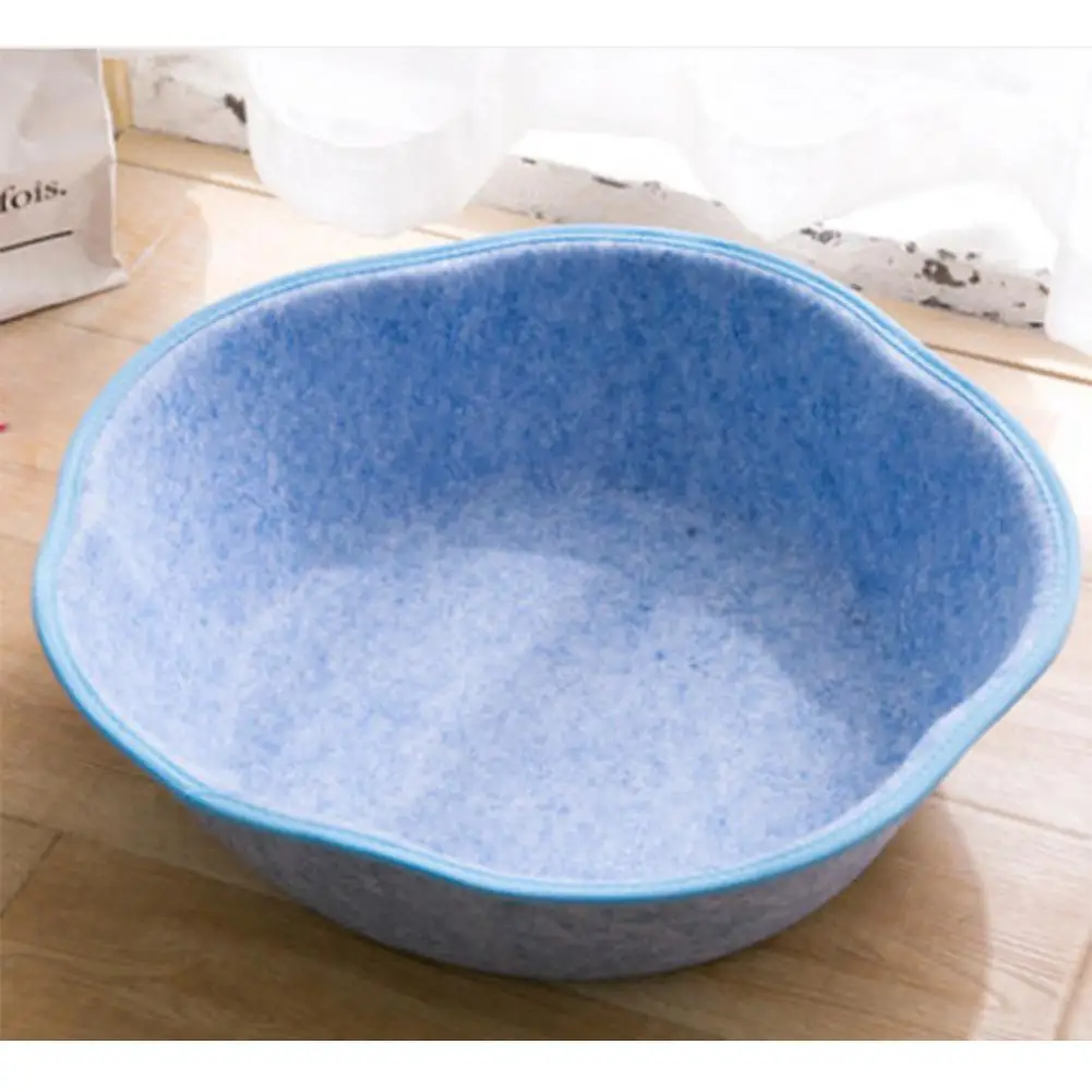sky blue Гнездо для домашних животных удобное летнее войлочное гнездо для домашних животных для кошек и собак - Цвет: sky blue