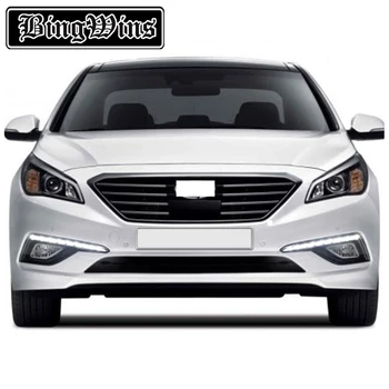 

Car style For HYUNDAI Sonata 9th 15-19 daytime running lamp refitted LED daytime running lamp fog lamp frame side lamp