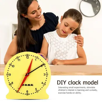 

Kids DIY Clock Model Kit Exercise Judgment and Discrimination School Teaching Educational Assemble Montessori Toys