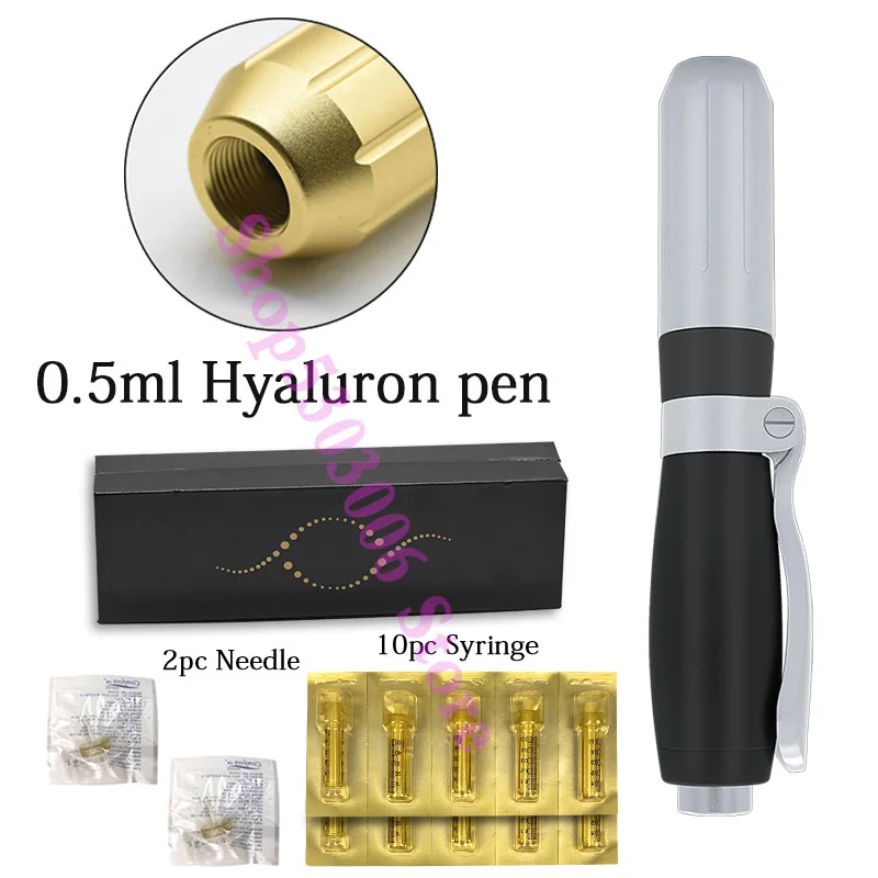 

0.5ML Hyaluronzuur Pen high pressured Non-invasive Nebulizer lip dermal Injection Gun Wrinkle Removal Lifting Hyaluronic Acid