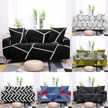 

Geometric Sofa Cover Slipcovers Sectional Elastic Stretch Sofa Covers for Living Room Couch Cover L shape Armchair Cover