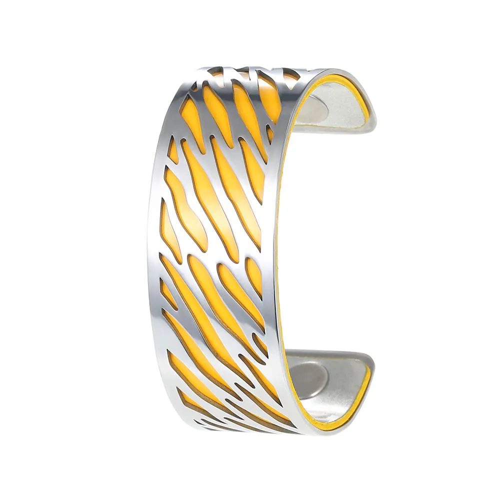georgette Bangle Cremo Leopard Браслеты из нержавеющей стали браслеты для женщин Argent Femme Bijoux сменный серебряный браслет элегантный Pulseiras - Окраска металла: georgette Bangle