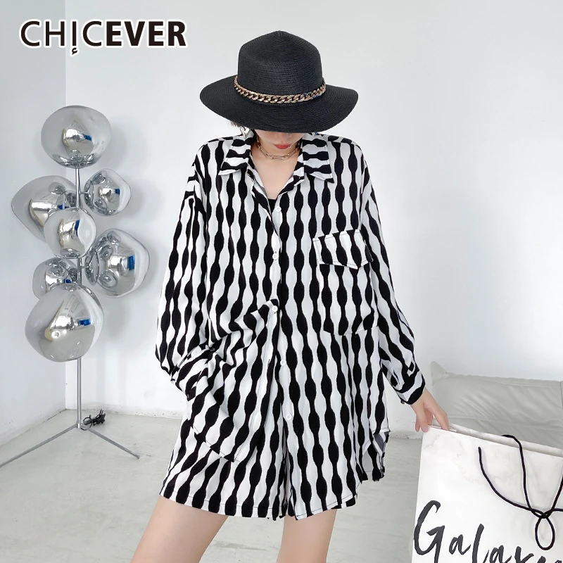 CHICEVER Gingham комплект из двух предметов женские рубашки с отложным воротником и