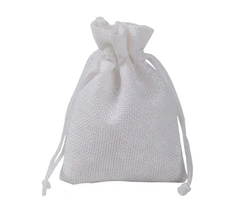 

13*18cm Jewelry Packaging Bags Linen Drawstring Gift Bags Party Candy Box Chocolate Wrapping Favour bags Jute Burlap Bags