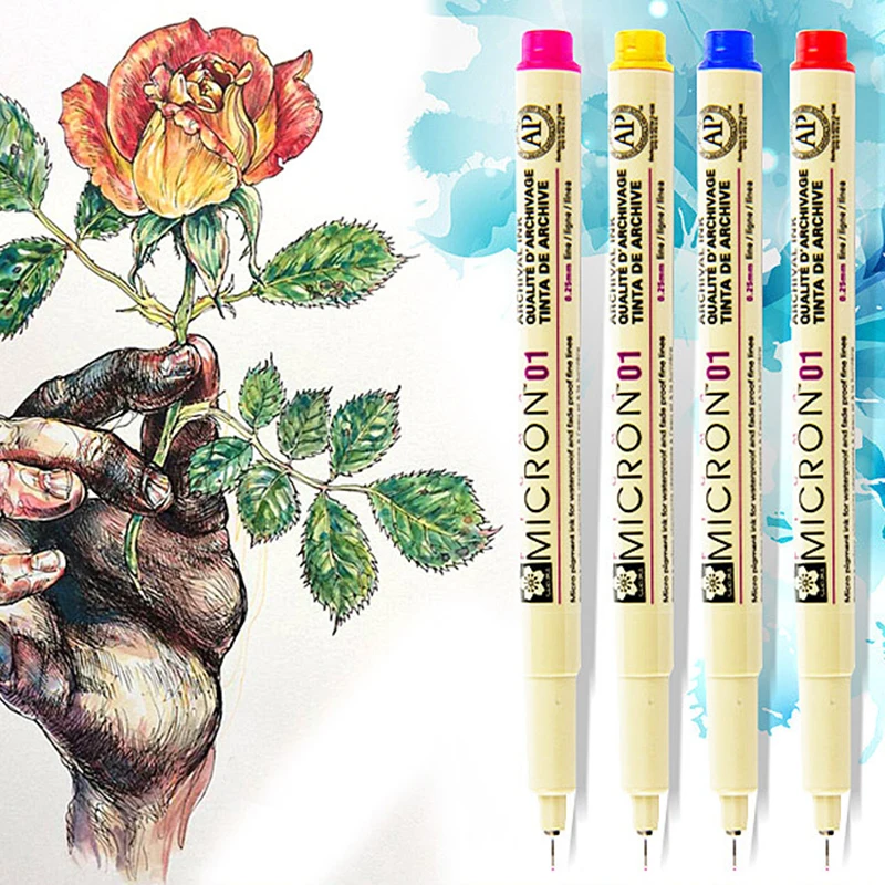 

4/6/8/14 Colors Sakura Pigma Micron Liner Pen Set Design Drawing Manga Sketch Art Markers Fine liner Pen Stationery Supplies