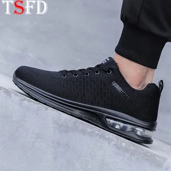 

Fashion Male Shoe Casual Man Shoes Lightweight Breathable Men's Shoes Autumn Sneakers for Men Outdoor Black Air Cushion Shoe S17