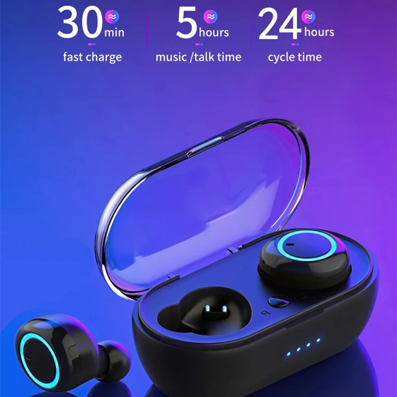 Bluetooth с сенсорным управлением наушники БЕСПРОВОДНЫЕ стереофонические HD телефонная гарнитура в ухо TWS громкой связи стерео спортивные Игровые наушники с микрофоном