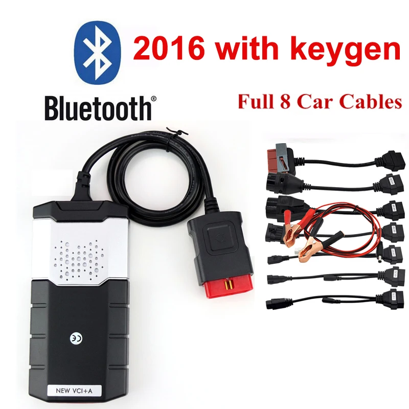 

New Vci For Delphis Ds150e 2019 Tcs Cdp Pro Obd2 Scanner Bluetooth 2016.R0 Keygen Obdii Car Diagnostic Tool +8 Pcs Car Cable