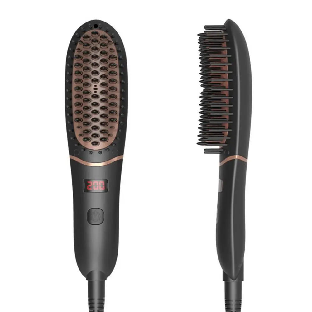 

Free Shipping Hair Brush Fast Hair Straightener Comb Hair Electric Brush Comb Irons Auto Straight Hair Comb Brush For Women Men