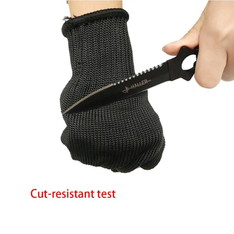 1 пара анти-порезные перчатки с защитой от порезов из нержавеющей стали уровень 5 Защита для инструментов