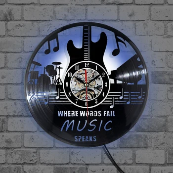 

Record Vinyl Wall Clock Music Speark Vinyl Wall Clocks for School Classroom Home Decor Wall Clock Watch 2020 New Free Shipping