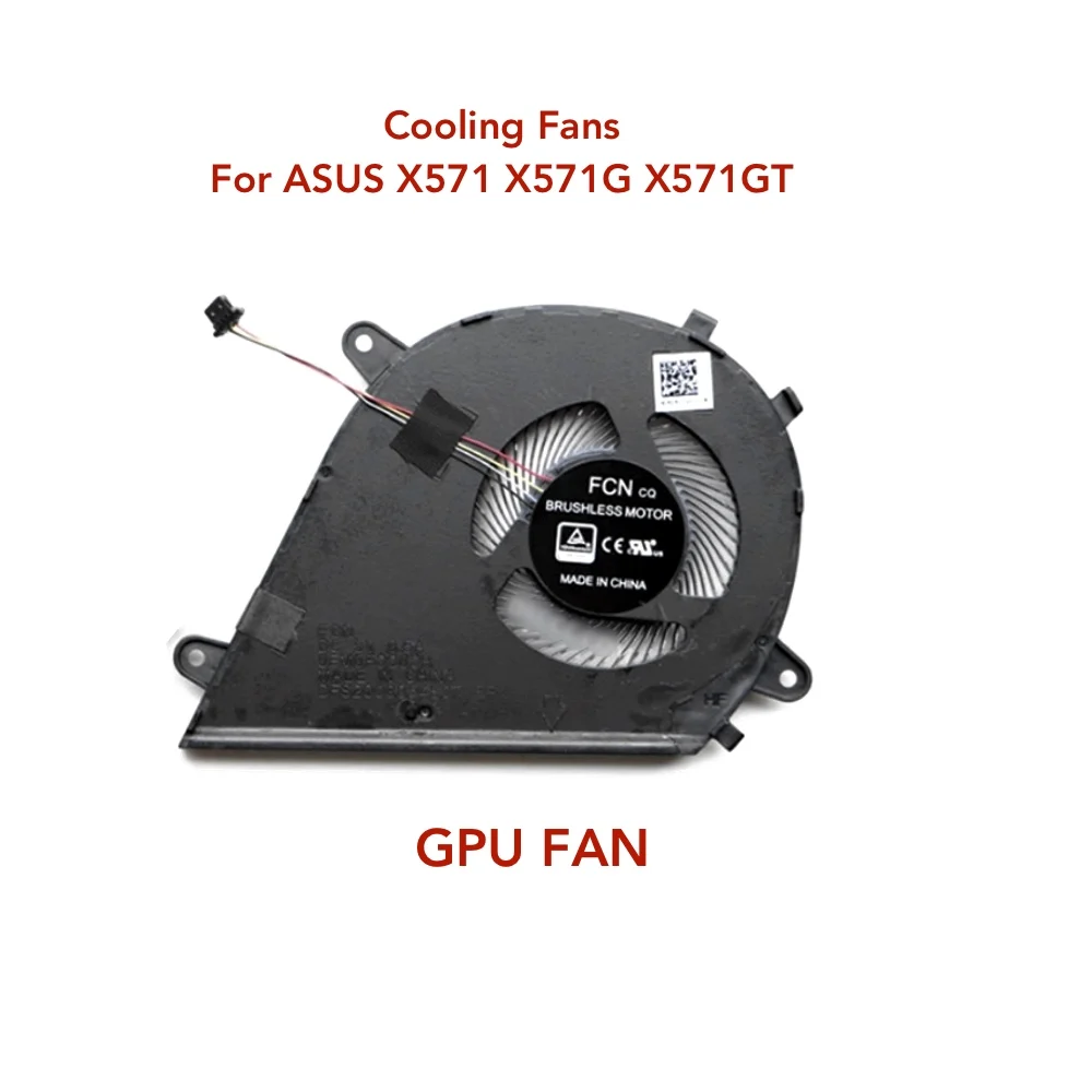 Ventiladores de Refrigeração para Asus Computador Vivobook X571gt Rx571gt Fx571gt Nx571gt K571 F571g F571gd gt Themal Vga Ventilador Cooler Cpu Gpu X571g - Imagem 2