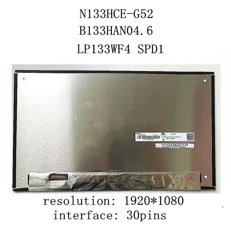 N133HCE-G52 Rev.B1 подходит B133HAN04.6 LP133WF4-SPD1 IPS ЖК-дисплей Экран Панель Матрица для Dell E7380 E7390