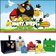 Angry Birds Набор из 5 предметов для резки мини Милая 3D бумажная модель Бумажная поделка Аниме игра Фигурка DIY Cubee дети взрослые игрушки для рукоделия MG-001
