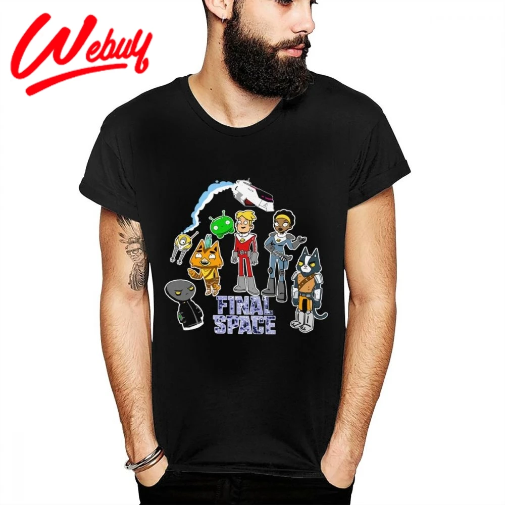 

Novelty Design Final Space Montage Mooncake Gary Goodspeed Great Cotton T shirt Summer Awesome New Short Sleeve T-Shirt