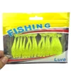 16 pièces/lot gigotant Wobblers vers appât souple 5cm 1g odeur de poisson Silicone attirail appâts artificiels queue nageurs basse carpe Pesca ► Photo 2/6