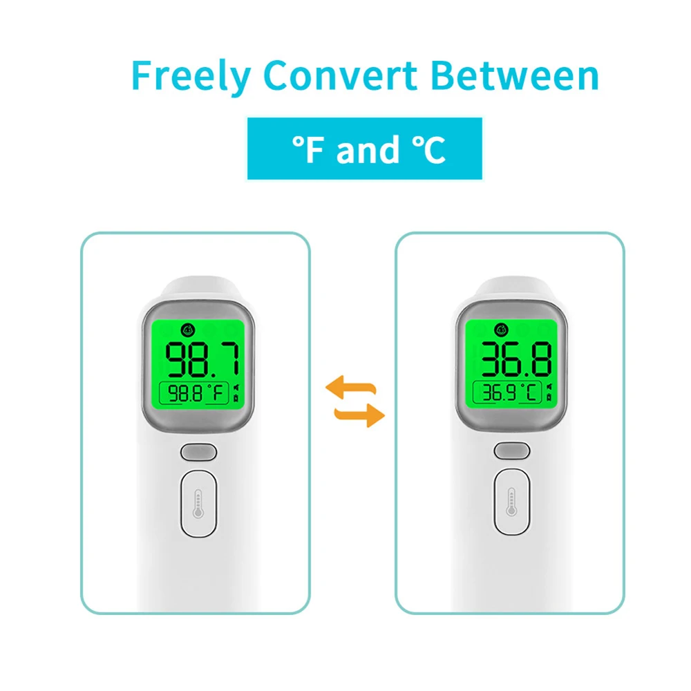 Светодиодный Интеллектуальный Термометр для тела, трансформируемый Инфракрасный цифровой термометр, прецизионный термометр для детского тела