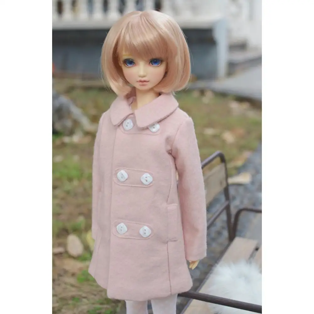 

[wamami] Wool Double Breasted Coat With Detachable Collar 1/3 1/4 SD17 BJD Dolls