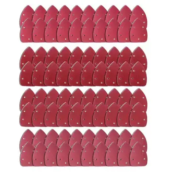 

80 Pieces Mouse Detail Sander Sandpaper Sanding Paper Hook and Loop Assorted 60/ 80/ 120/ 240 Grits