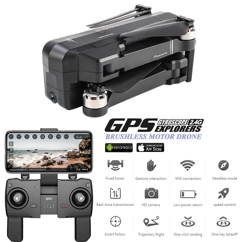 

SJRC F11 1200M Brushless Quadcopter Drone With HD Camera 4K 5G WIFI FPV Professional Follow Me GPS Drone x PRO Toys For Gifts