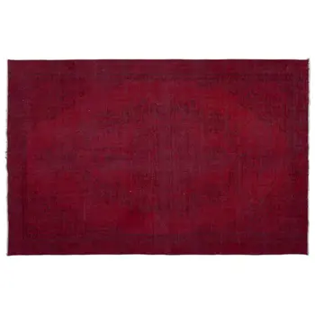 

Handmade Red Vintage Overdyed Turkish Area Rug 170x260 Cm-5'7''X8'6''