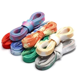 Tie Dyeing Boot Laces Flat Shoelace Shoe Cords for Various Types of Shoes 120 - 180CM