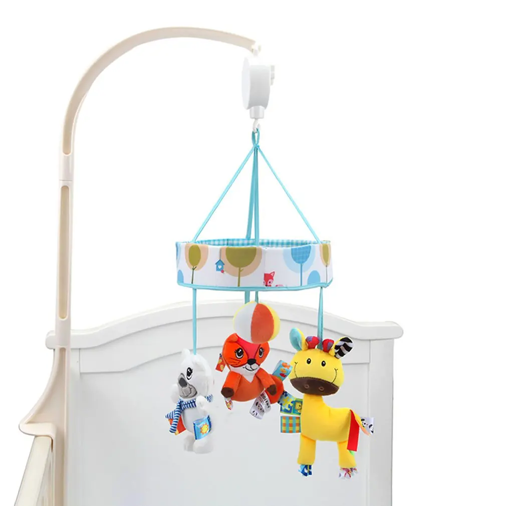  Bed Hanging Rattles Toys Hanger DIY Simple Fun Li Crib Mobile Bed Bell Toy Holder 360 Degree Rotate