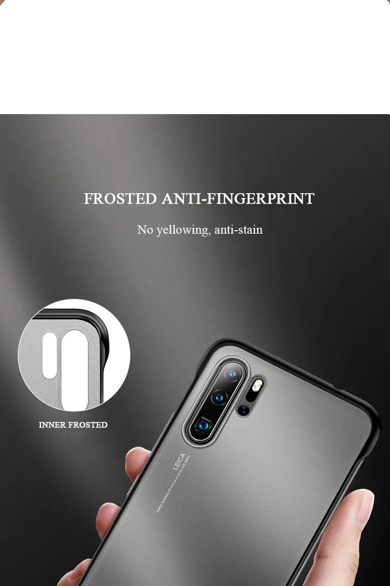Чехол P30 для huawei P30/P30 Pro чехол матовый безрамочный чехол для телефона для huawei P30 Pro противоударный без оправы, Бесплатный кольцевой ремешок