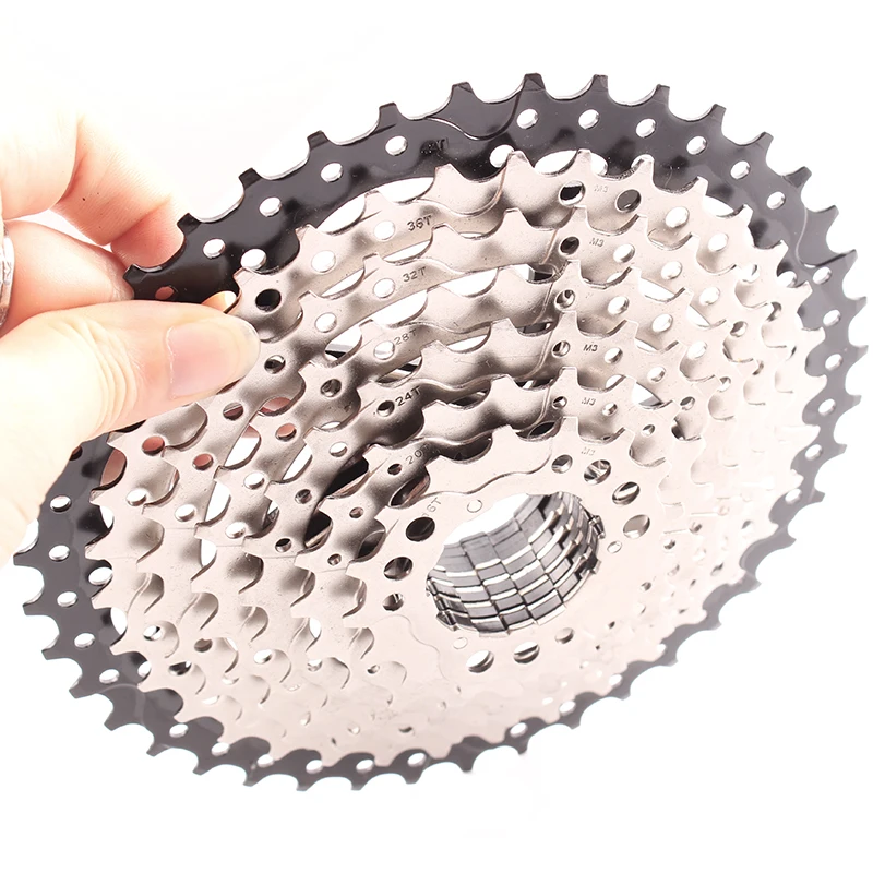 SMLLOW MTB 9 s 27s 9 speed 11-42 T Freewheel Запчасти для горного велосипеда кассеты с широким соотношением совместимы с M430 M4000