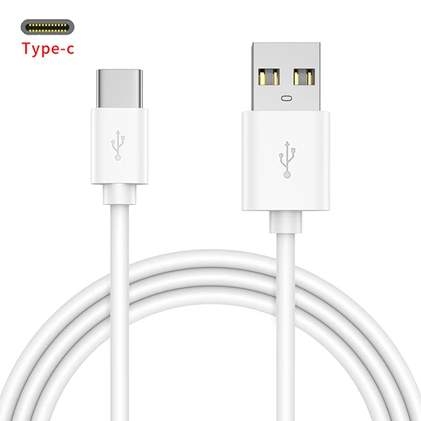 Кабель-Переходник USB C на USB кабель для передачи данных Шнур для Macbook Тип usb C кабель для оneplus Huawei Коврики 10 Тип usb-c плоский кабель - Цвет: TPE white