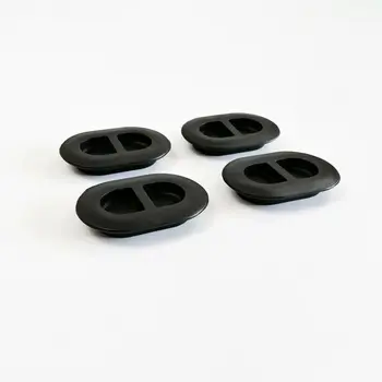 

Pan Drain Plug Rubber plug 4 Pieces Floor Black Rubber Parts Interior Oval