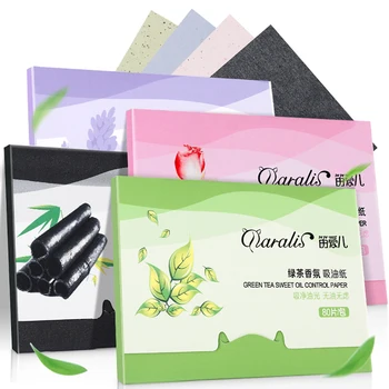 

1pack 80pcs Facial Oil Blotting Sheets Skin Cleaning Paper Portable Oil Control Absorbent Face Cleaner Wipes Cosmetic Tools