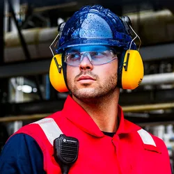 PORTWEST – casque rigide de sécurité PV50, casque de Protection de la tête, avec éclairage à faisceau UV, translucide 