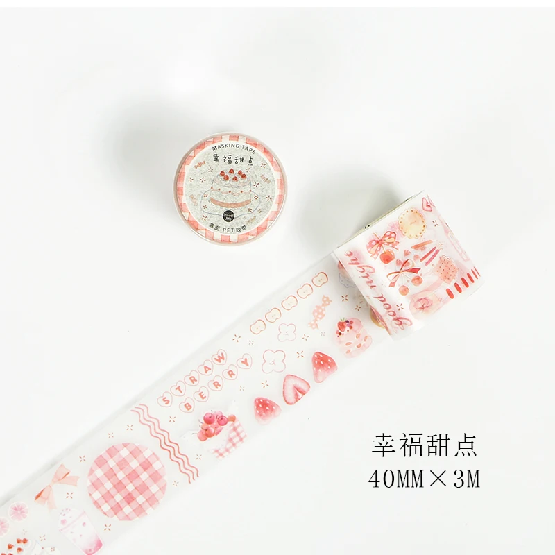 Xingfutiandian 10 шт./Партия DIY матовая ПЭТ декоративная клейкая лента свежая фруктовая Серия васи лента/маскирующая Лента наклейки - Цвет: Xingfutiandian