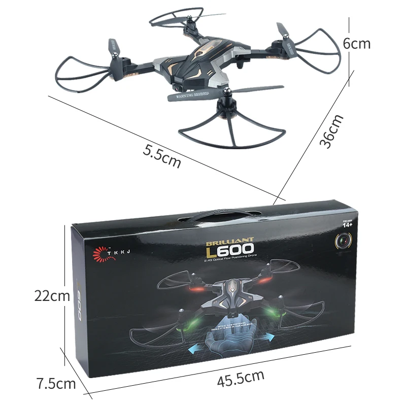 Skytech L600 RC дроны, складной пульт Управление Wifi Мультикоптер FPV очки виртуальной реальности VR вертолет 2,4 ГГц 6-Axis Gyro 4CH с 0.3MP HD Камера RT