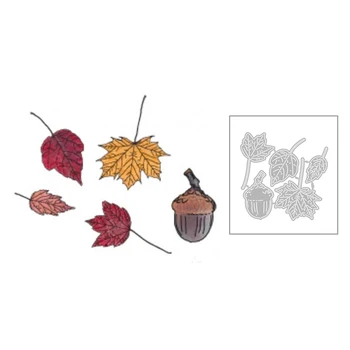 

2020 New Autumn Plant Maple Leaf Metal Cutting Dies For DIY Embossing Leaves Pattern Cut Card Paper Album Scrapbooking No Stamps