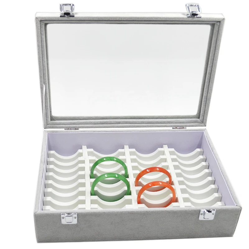 Новые, для выведения токсинов, 40 шт коробки для показа ювелирных изделий браслет держатель орнамент витринная стойка витрина для часов органайзер для хранения бижутерии - Цвет: Grey