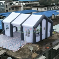 Giant 8m L x 5m W x 4m H Inflatable Pub Bar Tent Blow Up Wedding Tent Shelter Air Party House Building for Outdoor Events 1