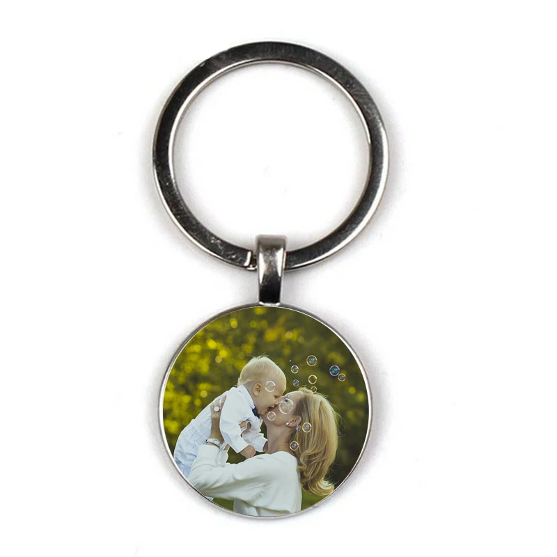 

Personalizeds unique custom picture family portrait keychain photo children private custom mom dad grandparent Maternal love