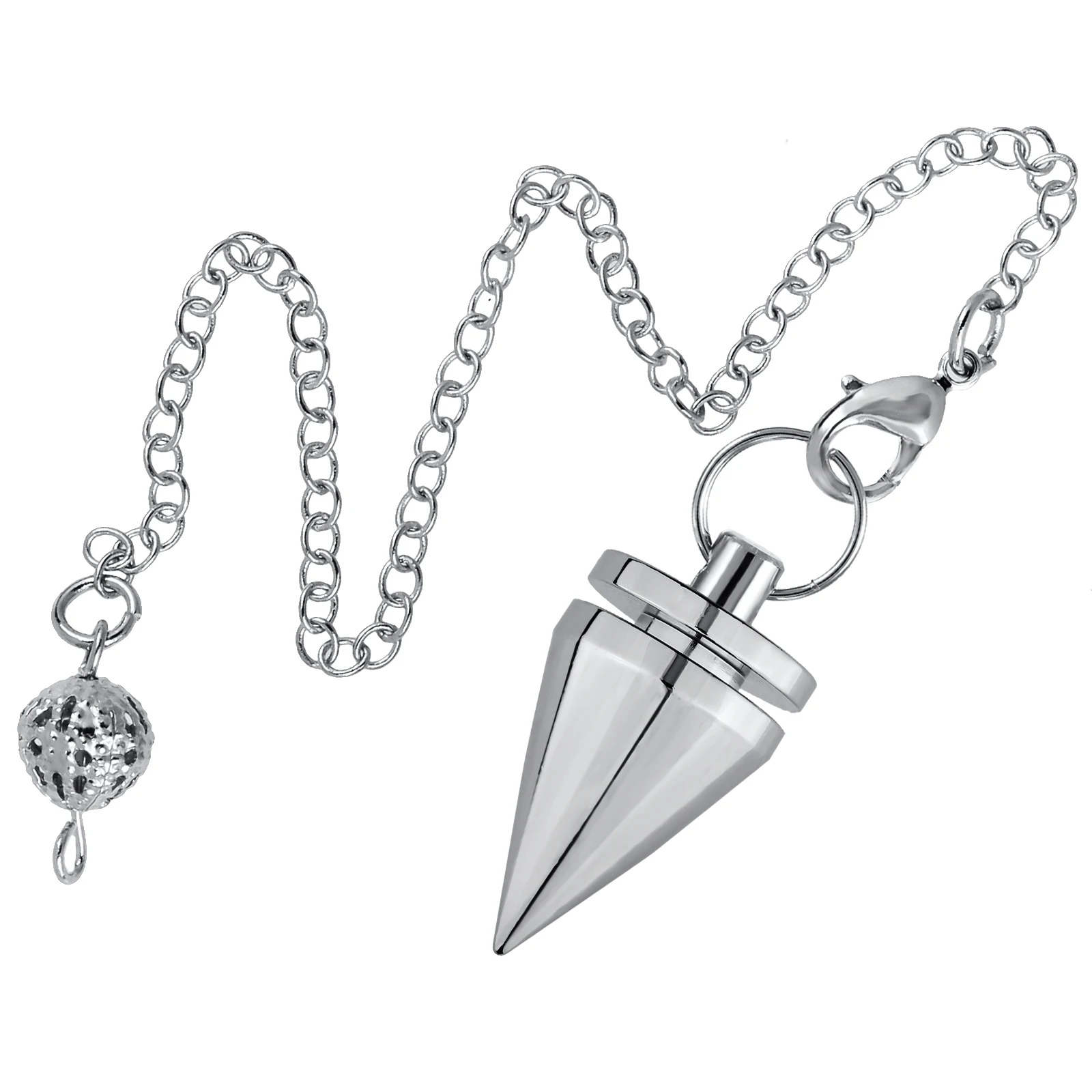 Pendulum Silver Reiki Pendulum Silver Chain Pendulum Pendant
