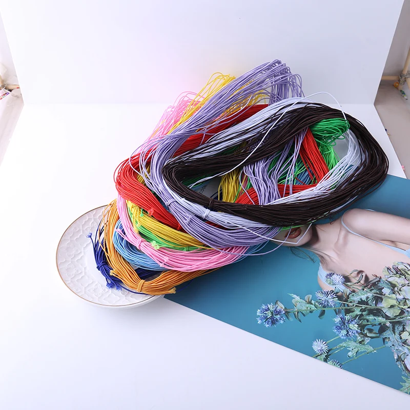 

New 18M11 Colors Elastic Rubber Band Elastic Line DIY Jewelry Sewing Accessories 1MM Thick High Elastic Rubber Band